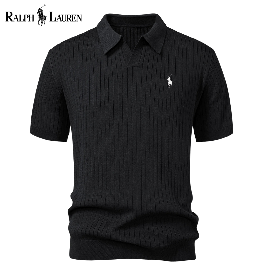 Polo Rаlρh Lаurеn Premium-Strickpolo mit V-Ausschnitt