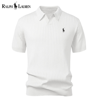 Polo Rаlρh Lаurеn Premium-Strickpolo mit V-Ausschnitt