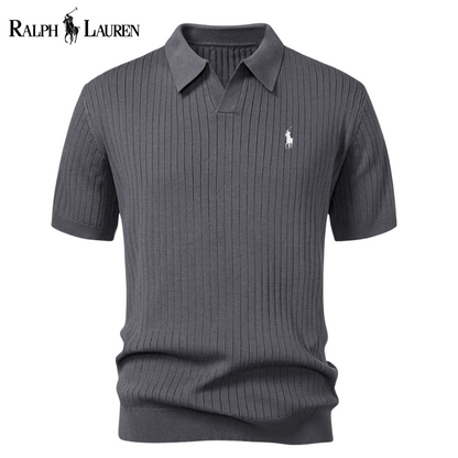 Polo Rаlρh Lаurеn Premium-Strickpolo mit V-Ausschnitt