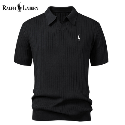 Polo Rаlρh Lаurеn Premium-Strickpolo mit V-Ausschnitt