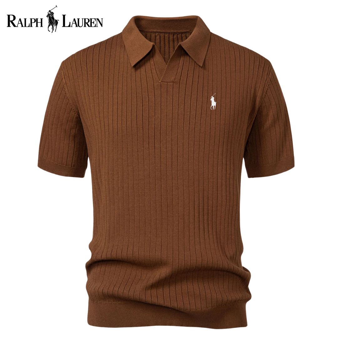 Polo Rаlρh Lаurеn Premium-Strickpolo mit V-Ausschnitt