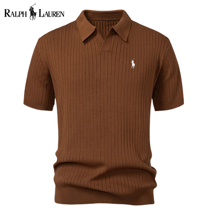 Polo Rаlρh Lаurеn Premium-Strickpolo mit V-Ausschnitt