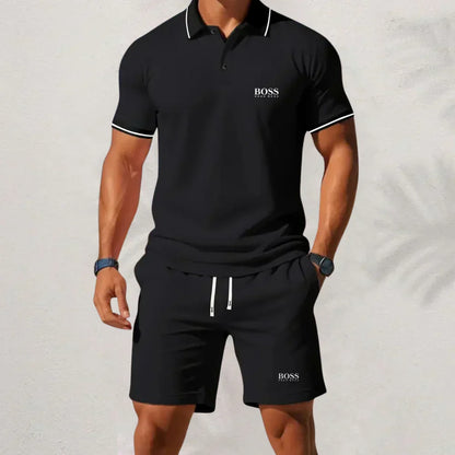 𝐇𝐮𝐠𝐨 𝐁𝐨𝐬𝐬 Set 2025 – Hemd & Shorts für Herren