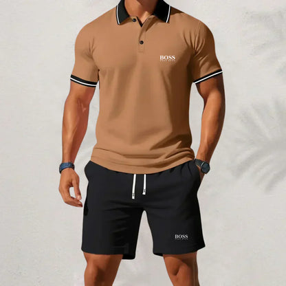 𝐇𝐮𝐠𝐨 𝐁𝐨𝐬𝐬 Set 2025 – Hemd & Shorts für Herren