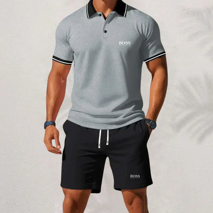 𝐇𝐮𝐠𝐨 𝐁𝐨𝐬𝐬 Set 2025 – Hemd & Shorts für Herren