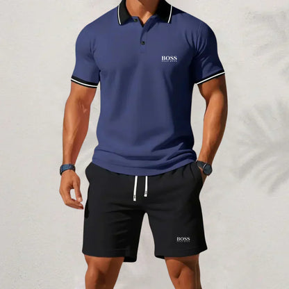 𝐇𝐮𝐠𝐨 𝐁𝐨𝐬𝐬 Set 2025 – Hemd & Shorts für Herren